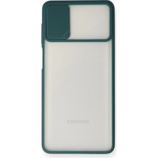 Renas Store Galaxy M51 Kılıf Palm Buzlu Kamera Sürgülü Silikon - Yeşil
