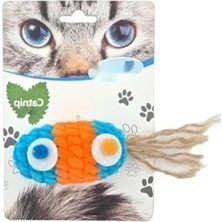Die Grup Kadife Renkli Saçaklı Top Kedi Oyuncağı