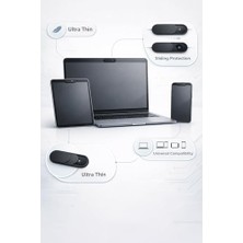 Webcam Kapatıcı Kamera Koruyucu 3 Lü Set Ultra Ince Gizlilik Koruma Laptop Tablet Telefon Uyumlu Kayar Kapaklı Güvenli Kamera Engelleyici