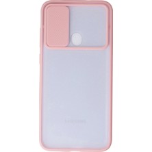 Renas Store Galaxy A11 Kılıf Palm Buzlu Kamera Sürgülü Silikon - Pembe