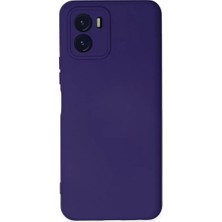 Renas Store Y15S Kılıf Nano Içi Kadife Silikon - Mor