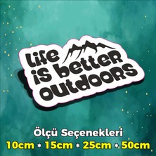 Sb Store Kamp Temalı Sticker Etiket Outdoor Adventure Camping Karavan - Model 77 - 10CM