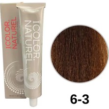 IColor Naturel Icolor Natural Tüp Boya 100ML. 6-3 A.koyu Kumral
