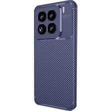 Renas Store 15 Kılıf Auto Focus Karbon Kapak - Lacivert