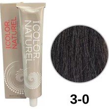 IColor Naturel Icolor Natural Tüp Boya 100ML. 3-0 Kestane