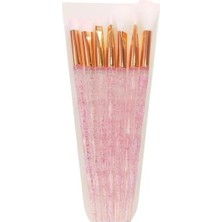 Die Grup 7 Parça Makyaj Fırça Seti - Çok Renkli (Pembe)