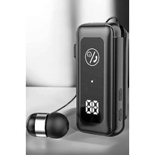 Renas Store Kablolu Makaralı Bluetooth Kulaklık Uzun Pil Ömrü Dijital Göstergeli