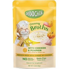 Tech Butiq Moochie Çorba Kedi Ödülü Tavuk-Balkabağı, 40 Gr, 1 Adet