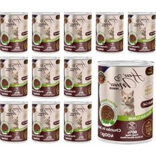 Die Grup Kuzulu ve Jöleli Konserve Kedi Maması, 400 gr x 12 Adet