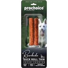 Tech Butiq Prochoice Roll Thin, Ördek Derili Köpek Ödül Çubuğu 2 Parça