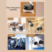 Tüm Yüzeylere Uyumlu Sök Tak Vantuzlu Magnetic Araç Içi Telefon Tutucu Masaüstü Telefon Standı