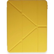 Renas Store Ipad 11 (2018) Kılıf Kalemlikli Mars Tablet Kılıfı - Sarı
