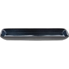 Bıtz Gastro Servis Tabağı Dikdörtgen Siyah/koyu Mavi 38 x 14 x 2 cm