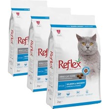 Tech Butiq Reflex Somonlu ve Hamsili Yetişkin Kedi Maması 2 kg (3 Paketi)