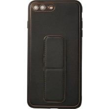 Renas Store Iphone 7 Kılıf Coco Deri Standlı Kapak - Siyah