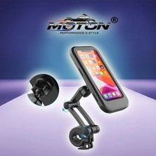 Moton Gidon Bağlantılı Motosiklet Su Geçirmez Telefon Tutucu