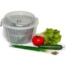 Sebze ve Salata Kurutucu 4.4 Litre Pratik Manuel Döner Mekanizmalı Su Filtresi