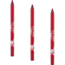 Suya Dayanıklı Uzun Süre Kalıcı Yumuşak Dudak Kalemi - Staying Power Lip Pencil 56 Red (3 Paketi)