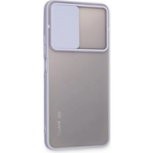 Renas Store Redmi Note 11T Kılıf Palm Buzlu Kamera Sürgülü Silikon - Lila