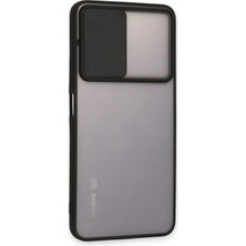 Renas Store Redmi Note 11T Kılıf Palm Buzlu Kamera Sürgülü Silikon - Siyah