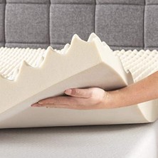 Price Mattress Bakır Infüzyonlu Yatak Üstü, 7.5 cm Kalınlık, Yumurta Kasası Hafızalı Köpük, Boy