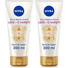 LUMINOUS630 Leke ve Iz Karşıtı Vücut Bakım Kremi 200ML, Çatlak ve Güneş Lekesi Iyileştirici, 48 Saat Nemlendirici (2 Paketi)