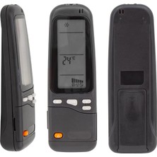 Klima Modelleri Için Uyumlu Rc-3/rc-4/rc-5/rc-7 Muadil Uzaktan Kumanda, LCD Ekranlı, Siyah Kapaklı, Tak-Çalıştır
