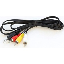 4824 3.5 mm To 3 Rca Dişi Tos Çevirici Dönüştürücü Ses Kablosu