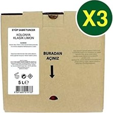 Omrs Store Klasik Limon Kolonyası 5 Lt (Dökme Paket) x 3 Adet