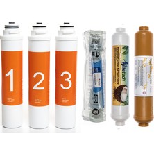 Sulook Waterlife Su Arıtma Cihazı Uyumlu Tak-Çevir 6'lı Filtre Seti, Lg Membranlı