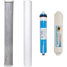 Watergold Su Arıtma 20 inç B. Aktif Karbon, 1Micron Tortu V Membran +Filtre