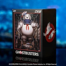 Omrs Store Jada Toys Scene Ghostbusters Puft Marshmallow Man Figür, 15 Cm, Ecto-1 Araç ile