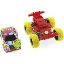 Omrs Store Brands Die Cast Çizgi Film Desenli Sarı Teker Araba