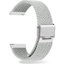Omrs Store - ile Uyumlu Gt Gt2 Gt3 Gt4 42MM/HONOR 2 Kordon Metal Klipsli Örgü - Beyaz