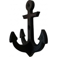 Omrs Store 2 Adet Çapa Model Elbise Vestiyer Duvar Askısı, Duvar Dolap Kapı Askılığı, Sert Plastik Duvar Askısı, Sert Plastik, Siyah, 7.5X4.5X10.5 Cm,ikili