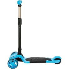 Omrs Store Furkan 3 Tekerlekli Katlanabilir Işıklı Scooter - Mavi