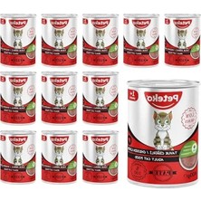 Die Grup 400 Gramlık Tavuk Ciğerli Pate, 12 Adet Paketlenmiş Kedi Maması