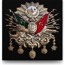 Omrs Store Osmanlı Devlet Arması - Tuğra Tablosu - 70X70CM
