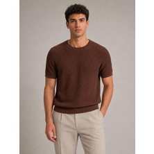 Classics Men Lookman Slim Fit Erkek Kısa Kol Triko Tişört  7696