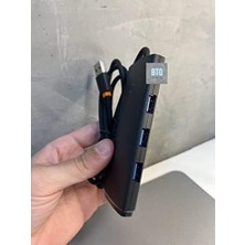 Omrs Store Lite 4nanü 1 Arada Multifonksiyonal Usb-A Hub Şarj Istasyonu- Siyah