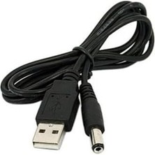 Omrs Store 4463 USB To Dc 5.5 2.1mm Kalın Power Güç Çevirici Adaptör Kablosu