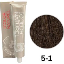 IColor Naturel Icolor Natural Tüp Boya 100ML. 5-1 Küllü Kahve