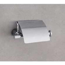 Omrs Store Kapaklı Tuvalet Kağıtlığı Krom Renk 79X112X158 mm