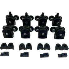 Die Grup Cam Duşakabin Tekerleği, Metal Ayaklı 8'li Tam Set