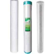 Aquabi̇r Su Arıtma Ve Yumuşatma Cihazı 20" 3'lü Filtre Seti