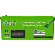 Orbit 12 V 200 Ah Lifepo4 Akü-Marin Tip-Vp