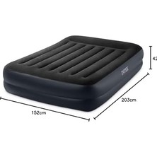 Omrs Store 64124ND - Şişme Yatak Dura-Beam Yastıklı Dinlenme Yüksek Otomatik Şişirme, 152X203X42 cm