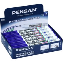 Pensan 4800 Beyaz Tahta Kalemi 12'li Kutu - Mavi