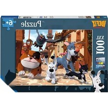 Die Grup 100 Parça Canlı Renkli Idefix Puzzle