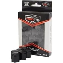 Die Grup Siyah Renk 17MM Bijon Kapağı - 20 Adet Set, Araç Bakımı Için